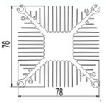 cpu散热器铝型材08----兴发工业铝型材