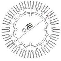 空心太阳花散热器01----兴发工业铝型材