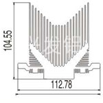 山字型散热器02----兴发工业铝型材