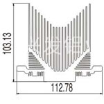 山字型散热器03----兴发工业铝型材
