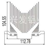 山字型散热器04----兴发工业铝型材