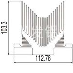山字型散热器06----兴发工业铝型材