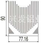 山字型散热器09----兴发工业铝型材