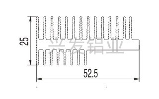 双边齿散热器05----兴发工业铝型材