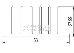 平板散热器05----兴发工业铝型材