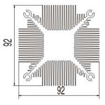 实心方型散热器10----兴发工业铝型材