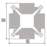 实心方型散热器12----兴发工业铝型材