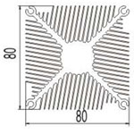 实心方型散热器17----兴发工业铝型材