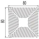 实心方型散热器19----兴发工业铝型材