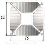 实心方型散热器20----兴发工业铝型材