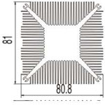 实心方型散热器21----兴发工业铝型材