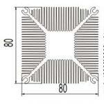 实心方型散热器22----兴发工业铝型材