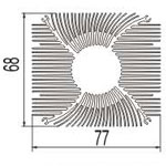 实心方型散热器24----兴发工业铝型材