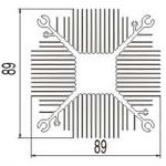 实心方型散热器03----兴发工业铝型材