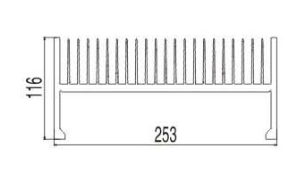 U型槽散热器02----兴发工业铝型材